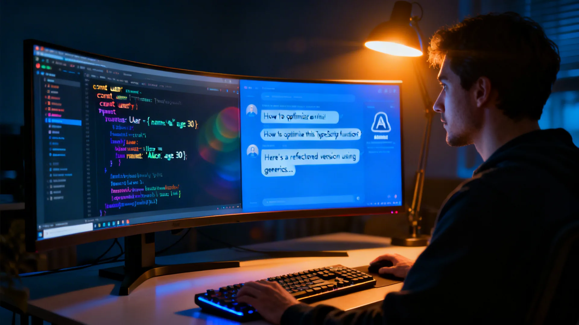듀얼 모니터 환경에서 오픈클로와 IDE를 나란히 띄워 코딩하는 개발자