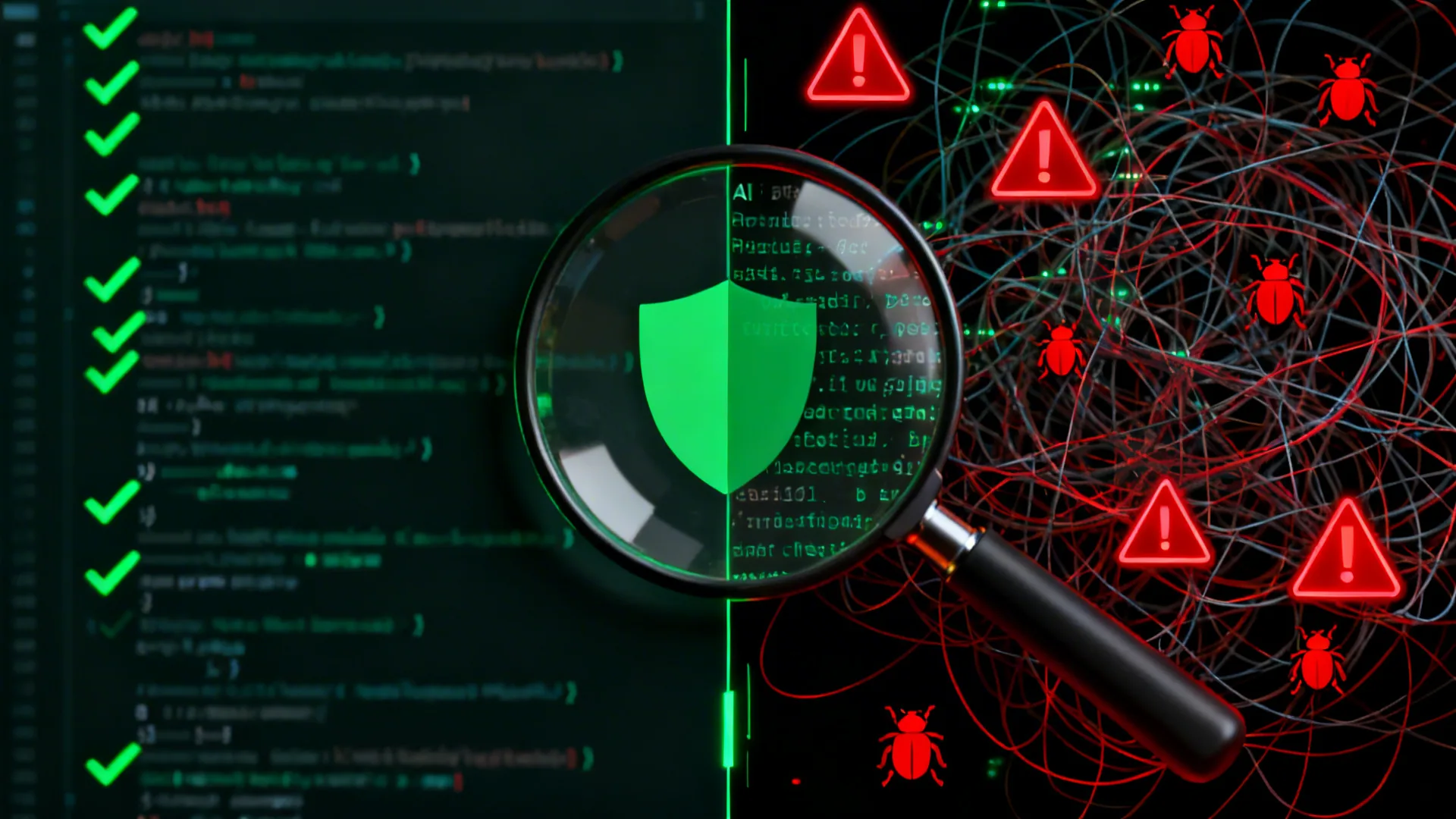 보안 취약점 비율을 비교하는 대시보드 그래픽